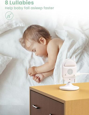 شاشة Yoton Baby Camera ، مراقبة الطفل مع رؤية ليلية للكاميرا ، لا شبكة WiFi ، كابل شحن USB-C 1.8 م ، شاشة 2.4 بوصة ، حديث ثنائي الاتجاه ، مستشعر درجة حرارة التذكير و 8 تلاشى in Saudi Arabia