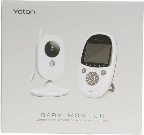شاشة Yoton Baby Camera ، مراقبة الطفل مع رؤية ليلية للكاميرا ، لا شبكة WiFi ، كابل شحن USB-C 1.8 م ، شاشة 2.4 بوصة ، حديث ثنائي الاتجاه ، مستشعر درجة حرارة التذكير و 8 تلاشى in Saudi Arabia