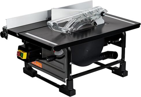 Table Saw for Jobsite, 8-Inch 6.7-Amp Copper Motor, Cutting Speed Up to 3576RPM, 24T Blade,Compact & Portable Table Saw Kit With Sliding Miter Gauge, Diy and Woodworking in Saudi Arabia