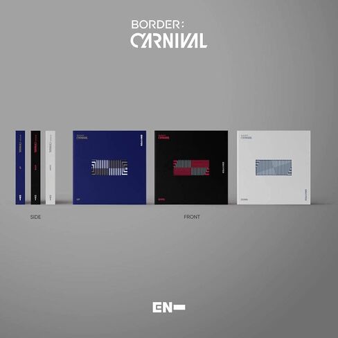 Enhypen Border : Carnival 2nd Mini Album Up Version CD+1p Folding Poster On Pack+104p PhotoBook+16p Lyric Book+2p PhotoCard+1p Lenticular Card+1p Sticker+Carnival Ticket+Tracking in Kuwait