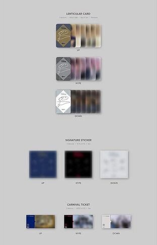 Enhypen Border : Carnival 2nd Mini Album Up Version CD+1p Folding Poster On Pack+104p PhotoBook+16p Lyric Book+2p PhotoCard+1p Lenticular Card+1p Sticker+Carnival Ticket+Tracking in Kuwait
