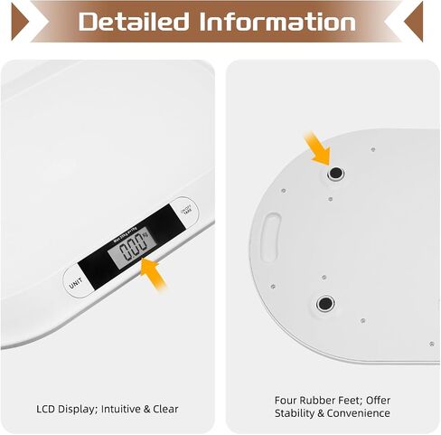 مقياس الطفل مع شاشة LED ، وزن الطفل متعدد الوظائف يصل إلى 44 رطل ، مقياس رقمي دقيق مع 3 وحدات ، كيلوغرامات ، جنيه ، أحجار ، مقياس للحيوانات الأليفة للجرو ، القطط in Saudi Arabia
