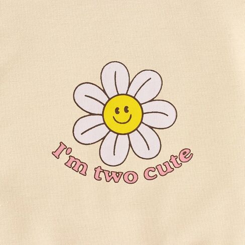 CM C&M WODRO Toddler Girl 2nd Birthday Sweatshirt I’M Two Cute Birthday Pullover Shirt Baby Crewneck Long Sleeve Fall Outfit in Saudi Arabia