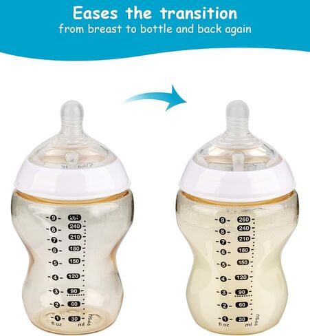 حلمة السيليكون (M) لتومي TIPPEE Natural Start Bottles Anti-Colic Baby ، تدفق متوسطة ، 3M+، 4 COUNT in Saudi Arabia