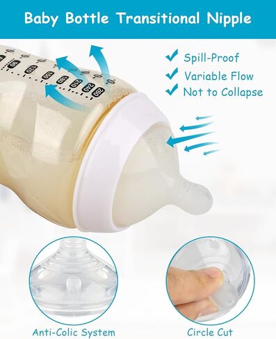 حلمة السيليكون (M) لتومي TIPPEE Natural Start Bottles Anti-Colic Baby ، تدفق متوسطة ، 3M+، 4 COUNT in Saudi Arabia