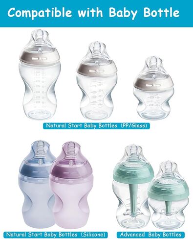 حلمة السيليكون (M) لتومي TIPPEE Natural Start Bottles Anti-Colic Baby ، تدفق متوسطة ، 3M+، 4 COUNT in Saudi Arabia