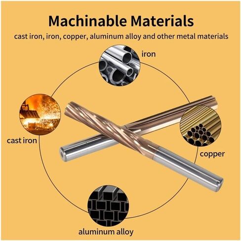 carbide reamer المغلفة الحلزوني المستقيم الناي الفلوت H7 قاطع الصلب الصلب المعدني 4/6 أداة ثقب CNC الناي 1 مم-20 مم (الناي المستقيم ، 1.5x15x38x4f) in Saudi Arabia