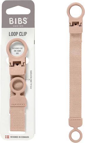 مقطع Pibs Loop Pacifier - عملية أنيقة وآمنة بيد واحدة ، وتناسب جميع المرايل ومعظم العلامات التجارية ، وملف تعريف قابلة للغسل ، ونحيف للراحة ، والأعمار 0+ - أحمر الخدود in Saudi Arabia