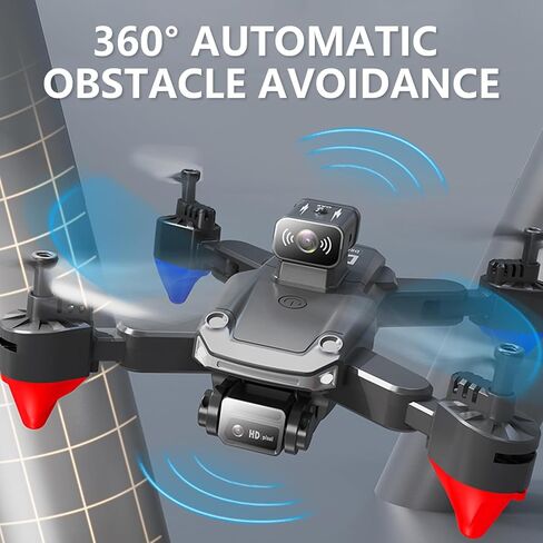 Mini Drone مع كاميرا مزدوجة للبالغين ، والتحكم عن بعد والتحكم في التطبيق ، طائرة FPV قابلة للطي مع حالة حمل ، التخييم ، الحفلات ، مناسبة للمشي لمسافات طويلة ، بطارية قابلة للشحن (أسود) A7171 in Kuwait