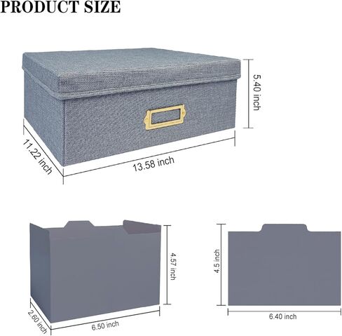 صندوق تخزين صور الكتان ، مربع منظم السعة الكبير ، تخزين يحمل 1700 صورة ، مع 24 مقسمات قابلة للتعديل ، 72 ملصقات ، صندوق صورة للأقمشة للصور ، المظاهر ، الوصفات الخضراء in Kuwait