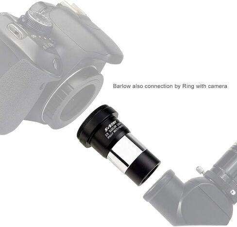 SVBONY 2X Barlow Lens with M42 Thread Bundle with Moon Filter 1.25 inch 25 Percent Telescope Accessory Transmission Neutral Density Filter ND4 in Saudi Arabia