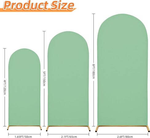 7.2FT Wedding Arch Cover – Stretchy Spandex Fabric Backdrop for Arch Stand | Ideal for Wedding Ceremony, Birthday Party, Baby Shower & Photo Booth Decoration (cover only) in Saudi Arabia