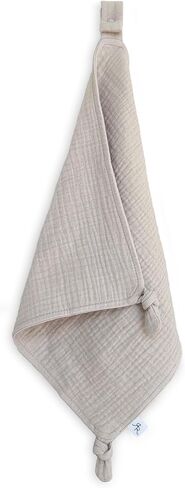 Ryan & Rose Cutie Lovey - Soft 100% Organic Cotton Muslin with Attachable Snap Closure - Loveys for Babies Newborn Baby Lovey Security Blankets for Babies Baby Blanket (Ruffle Petal) in Saudi Arabia
