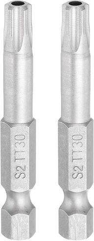 Harfington 2pcs بتات Torx 1/4 "Hex Shank TT15 Magnetic Head 2" Length S2 Steel 5 Point in Saudi Arabia