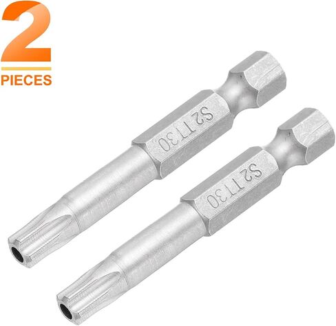 Harfington 2pcs بتات Torx 1/4 "Hex Shank TT15 Magnetic Head 2" Length S2 Steel 5 Point in Saudi Arabia