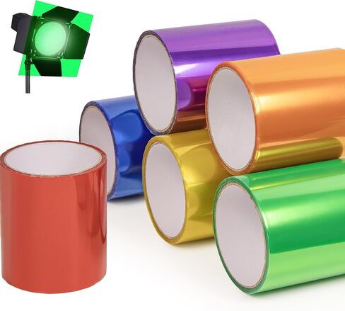 Lypumso Color Transfor Transfor Filters ، DIY Self Selffive Finyl Wrap Film for Halloween Christmas Landscape ، String String Garden Lights Tint Decor in Kuwait