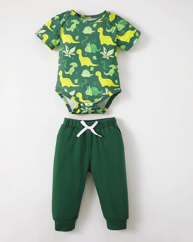 NZRVAWS Newborn Baby Boy Clothes Infant Boy Outfits Romper Pants Set 6 Pcs 0 3 6 9 12 Months in Kuwait