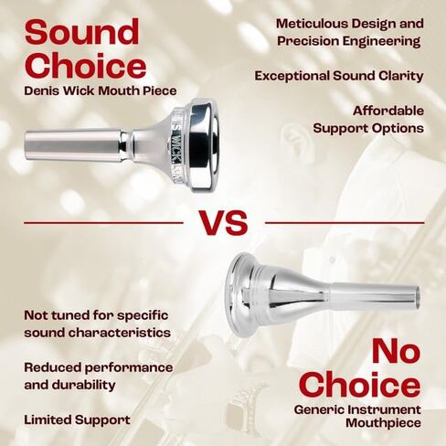 Denis Wick DW5880-5ABL Silver-Plated Large Bore Trombone Mouthpiece in Saudi Arabia