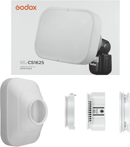 Godox ML-CS1625 انتشار قبة DOMFUSER DIPFUSER مع 3 محولات متوافقة مع معظم الهبات من GODOX TT520 TT600 V1/V1 Pro AD100PRO لاستوديو العرس في الهواء الطلق في الهواء الطلق in Kuwait