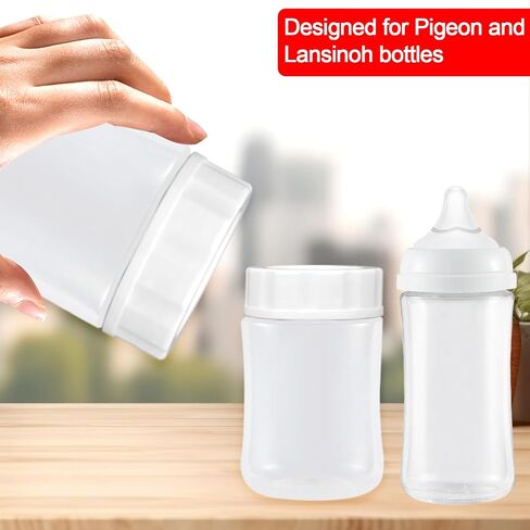 6pcs قبعات زجاجة الطفل متوافقة مع زجاجات حمامة و Lansinoh واستبدال أغطية زجاجة السفر والخزانة (الأرجواني) in Saudi Arabia