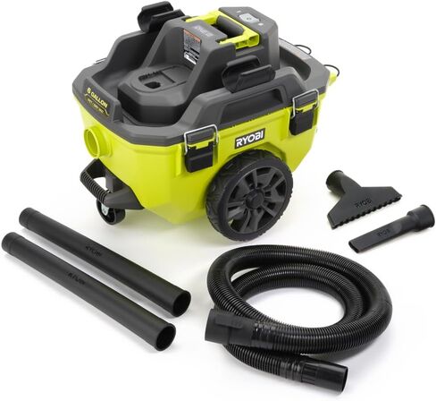 Ryobi 18V One 6 Gallon Wet/Dry Shop VAC Tool فقط ، أخضر in Kuwait