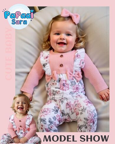 Newborn Baby Girl Clothes Infant One-Piece Romper+Jumpsuit+Bodysuit+Headband Fall Winter Outfits New Born Set in Kuwait