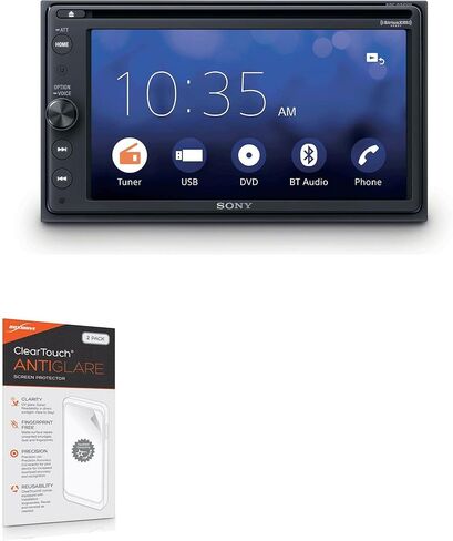 واقي شاشة Boxwave متوافق مع Sony Xav-Ax200-Cleartouch Anti-Glare (2 pack) ، جلد غير لامع مضاد للسينما in Saudi Arabia