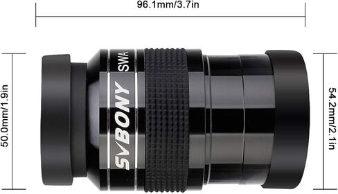 SVBONY SV154 TELESCOPE EYEPIENE 2 بوصة عريضة عريضة العدسة 70 درجة 26 مم حزمة مع 1.25 بوصة SWA 70 درجة 15 ملم العدسة in Saudi Arabia