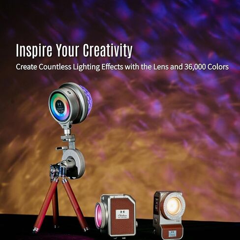 Harlowe Sol 5 Spectra on Camera Light Kit Portable Prodable Shoe Mount RGBCW Camera Light 1700K-10000K CRI/TLCI 96+ 36000 COLAL in Saudi Arabia