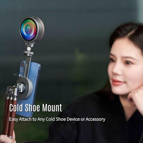Harlowe Sol 5 Spectra on Camera Light Kit Portable Prodable Shoe Mount RGBCW Camera Light 1700K-10000K CRI/TLCI 96+ 36000 COLAL in Saudi Arabia