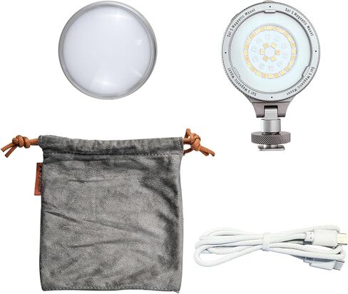 Harlowe Sol 5 Spectra on Camera Light Kit Portable Prodable Shoe Mount RGBCW Camera Light 1700K-10000K CRI/TLCI 96+ 36000 COLAL in Saudi Arabia