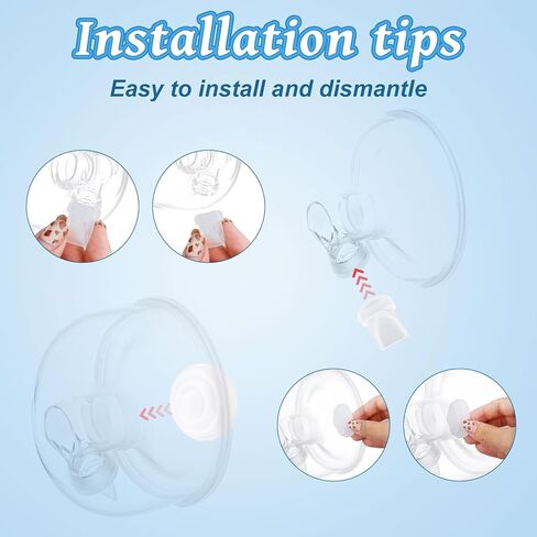 12 PCS قطع غيار مضخة الثدي لـ MOM M5 M5 ، 8 Duckbill Valves و 4 Silicone Diaphragms ، Frucking Essentials Ait متوافقة مع ملحقات مضخة الثدي Momcozy M5 in Saudi Arabia