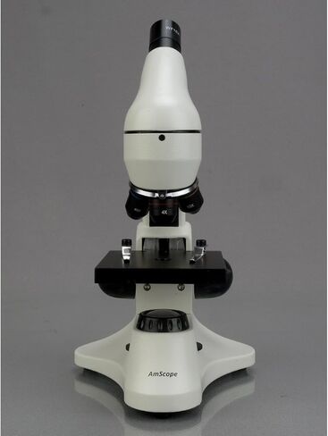 AMSCOPE 40X-1000X عدسة زجاجية مزدوجة فاتحة كل معدنية مجهر مختبر الطالب + كاميرا USB الرقمية in Saudi Arabia