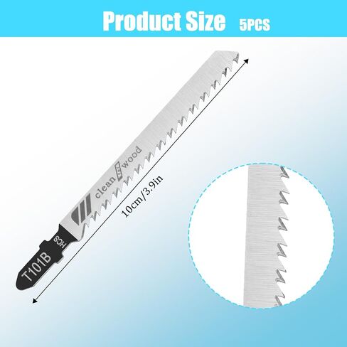 T101B T-Shank Jigsaw Lades لمقاول الخشب مقاول 4 بوصات ، و 5 دولارات ، و 5 مساءً شفرات المنشار مجموعة T-shank Jig Saw for Quick Cutt in Kuwait