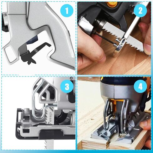 T101B T-Shank Jigsaw Lades لمقاول الخشب مقاول 4 بوصات ، و 5 دولارات ، و 5 مساءً شفرات المنشار مجموعة T-shank Jig Saw for Quick Cutt in Kuwait