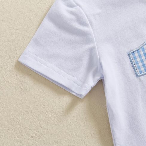 GOOCHEER Baby Boy First Birthday Outfit 1 Balloon Short Sleeve T Shirt Shorts One Year Old Birthday Clothes in Kuwait