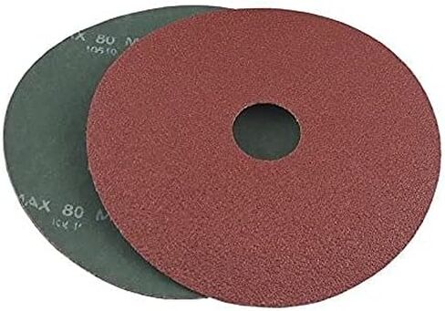 Resin Fiber Grinding Discs Aluminum Oxide 4-1/2" x 7/8" (80 Grit, 25 Pack) in Saudi Arabia