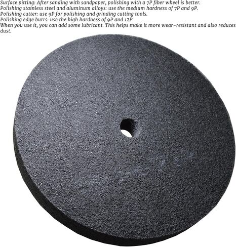 8 Inch Dia.Nylon Fiber Abrasive Polishing Buffing Disc,1 Inch Thick,600Grit,5P,Heavy Duty Grinding Removal Brushed Wheels for Metals Iron Copper Hardware Bench Grinder Polishing Deburring in Saudi Arabia