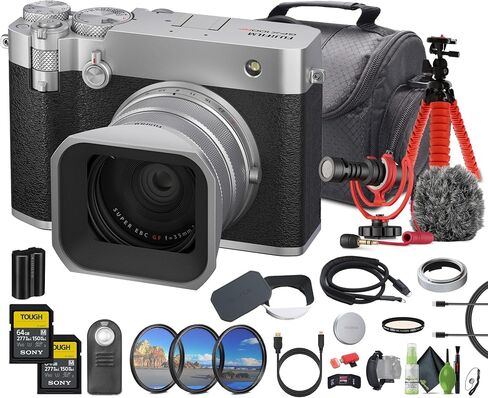 Fujifilm GFX100RF 102MP الكاميرا الرقمية المتوسطة التنسيق ، حزمة نمط المدى المدمجة القوية مع بطاقة ذاكرة Micro Micro Micro 2x 2x in Saudi Arabia