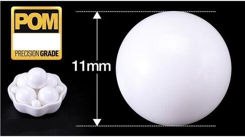 50pcs POM Plastic Balls 11mm/11.113/12/12.7/14/15/15.875/16mm G5 Precision Bearings Rolling Bead Balls Precision Balls(11.113mm) in Saudi Arabia