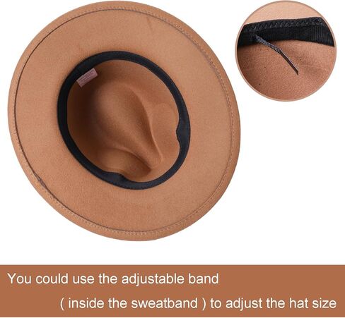 Jastore Kids Girls Boys Classic Wide Brim Bowknot Floppy Fedora Hat Wool Felt Bowler Cap in Kuwait