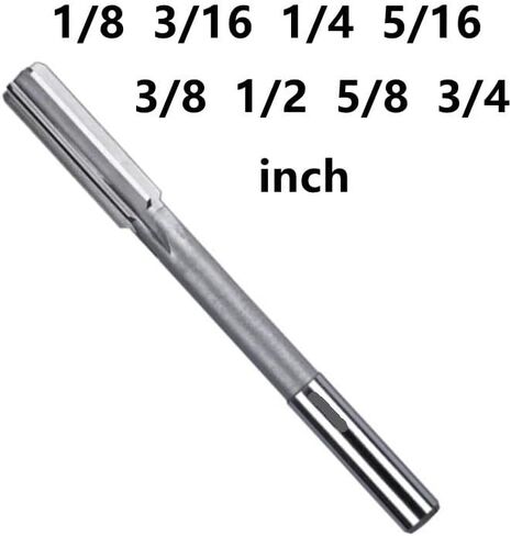 Machine Reamer H7 1/8 3/16 1/4 5/16 3/8 1/2 5/8 3/4 Inch Straight Shank Chuck Milling Reamer 3.175mm((1I8-3I16-1I4-5I16) 4) in Saudi Arabia