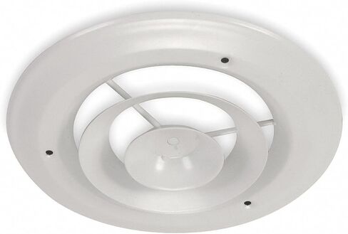 Diffuser, Round, Duct Size 6 in., White in Saudi Arabia