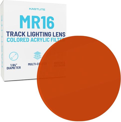 KastLite Blue Acrylic Lens Filter for Halo Track Lighting | Track Light Head - Adjust The Color of Your Lighting | Select Lens Size - MR16 Bulb for Spotlight Fixtures in Kuwait