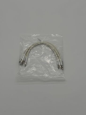 Starving Students Music Supplies Luigis Modular Supply Spaghetti Eurorack Patch Cables - Package of 5 White Cables, 24 (60 cm) in Kuwait
