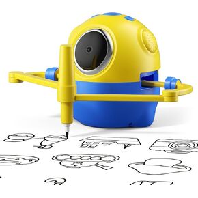 Drawing Robot for Kids with Camera Recognition, Interactive Educational Drawing Machine with 150 Cards, Montessori Painting Learning Toys for Ages 3+, Birthday for Boys Girls (Yellow) in Kuwait