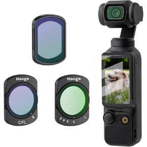 Haoge Pocket 4 Magnetic 0.75X Wide Angle Lens for DJI Osmo Pocket 3 Camera Accessories,Expanded FOV of 108°, Dual-Sided Anti-Reflective Coating Lens with Screen Protector in Saudi Arabia
