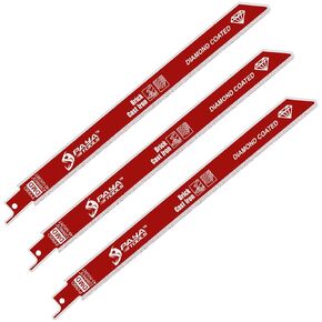 3 قطع 9 بوصات 40-50 حافة الماس حافة الشفرة المنشار المتبادل للحديد الزهر ، البناء ، الأسمنت الألياف والألياف الزجاجية in Kuwait