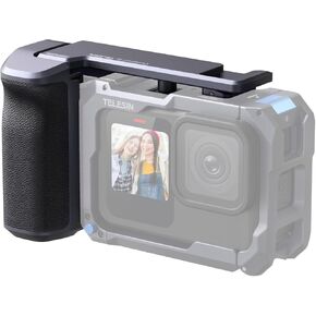 TELESIN Street Grip Kit For Hero 9-13 | Without Metal Rabbit Cage | Camera Grip Holder with Seesaw Design | Ergonomic Handle Grip Design | Backup TF Card Slot | Quick Battery Access | Vlog Grip Holder in Saudi Arabia