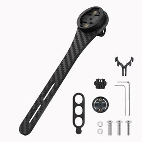 Integrated Handlebar Front Mount Bracket, Carbon Fiber Road Bike Bracket, Compatible with Action Cameras, Hammerhead Karoo, COOSPO, iGPSPORT, and Garmin Bike Computers in Saudi Arabia